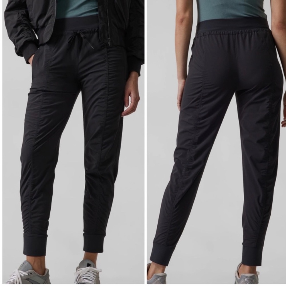 Athleta Black Track Jogger Pants